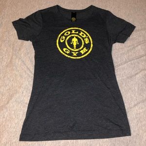 Dark Grey and Yellow Golds Gym Shirt